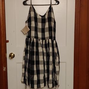 Black and White plaid dress